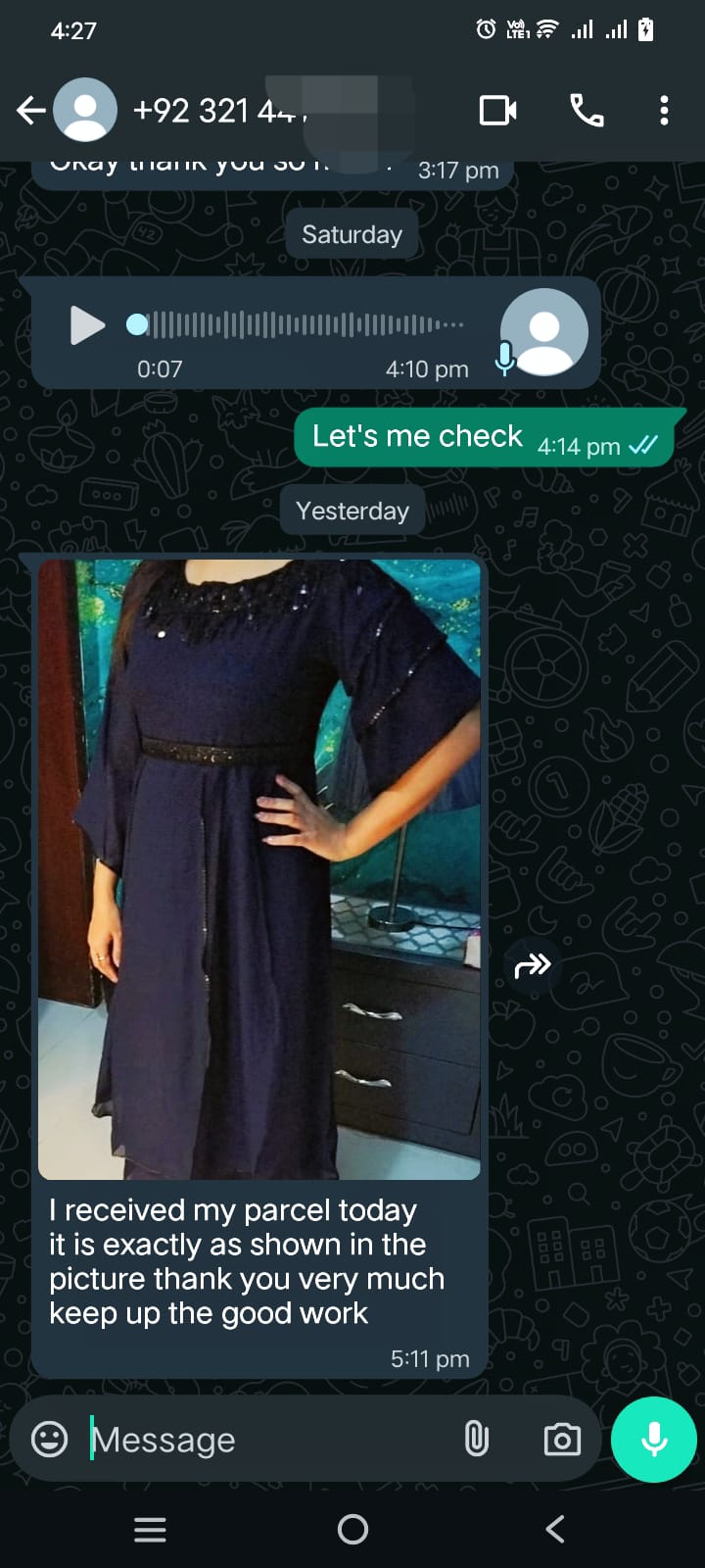 3pcs Beautiful Maxi with Extra Layers (Kali) and Handwork