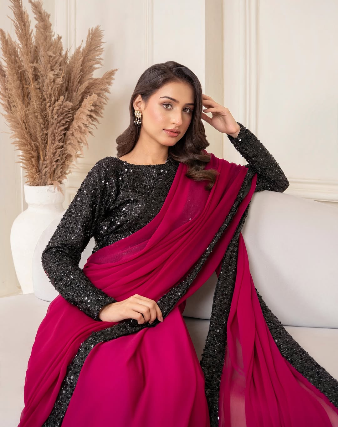 Noor-e-Husn Chiffon Saree