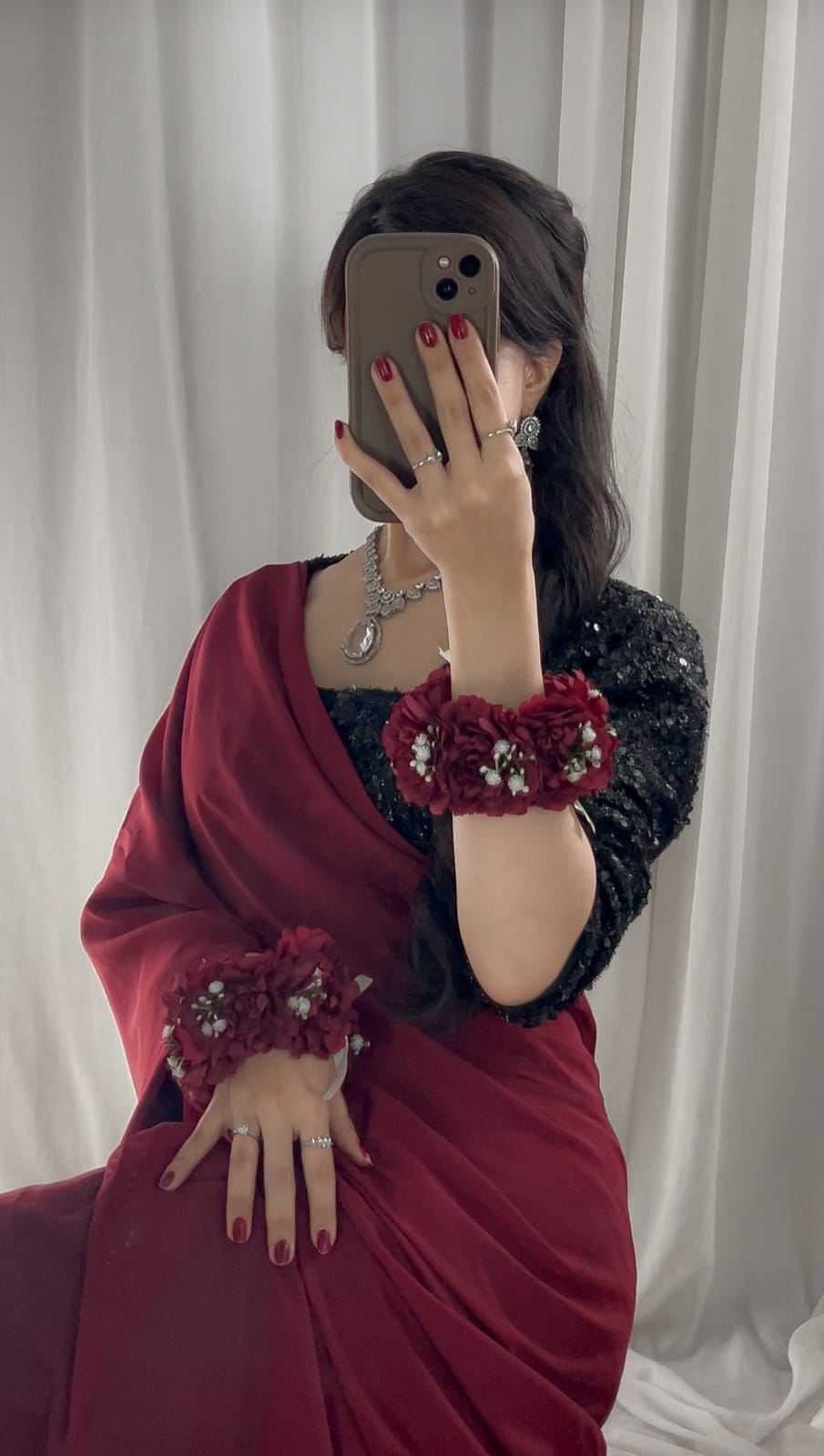 Mehfil-e-Rang Stitched Chiffon Saree
