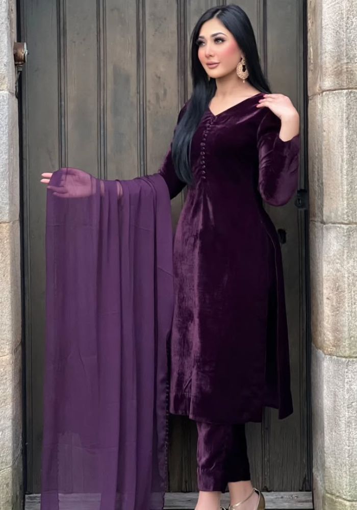 RADIANT WINTER VELVET SET