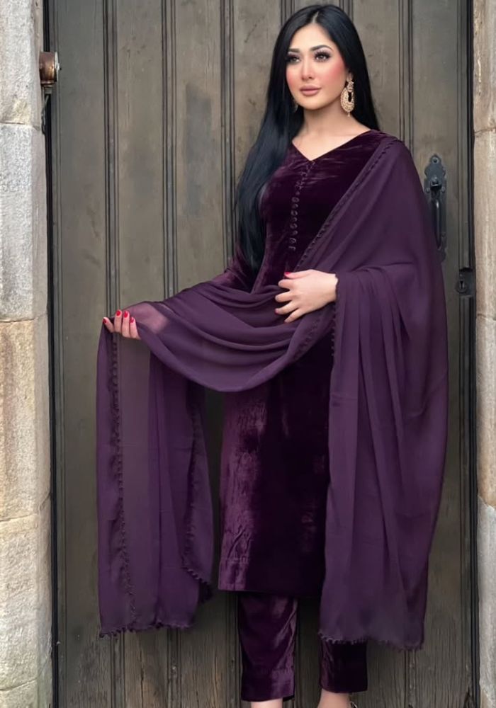 RADIANT WINTER VELVET SET