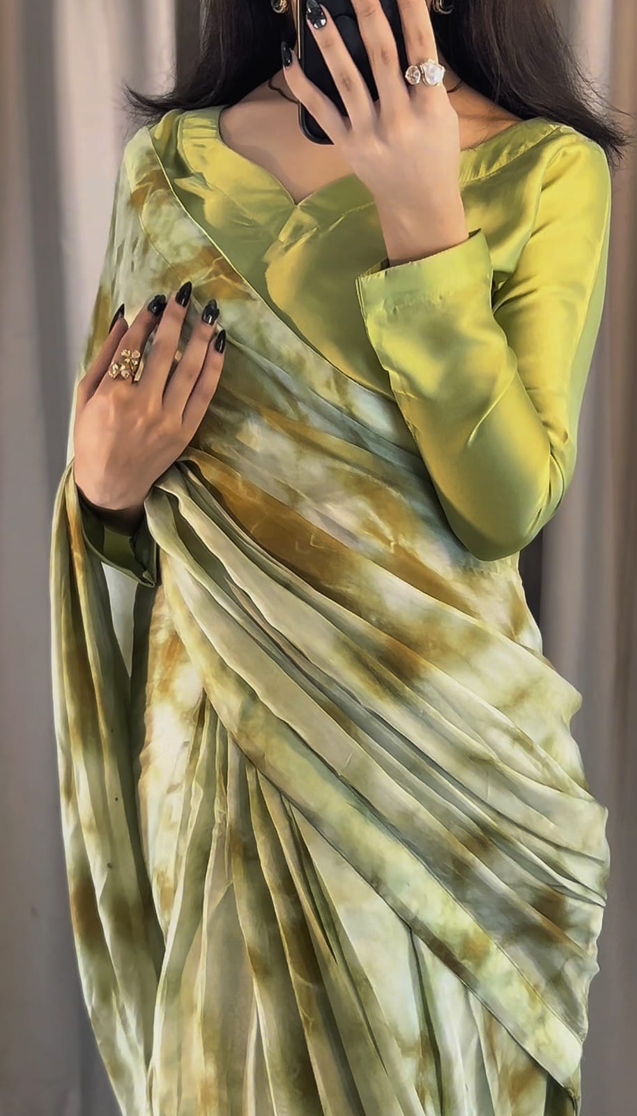 Rang-e-Mehal – Handmade Tie & Dye Saree