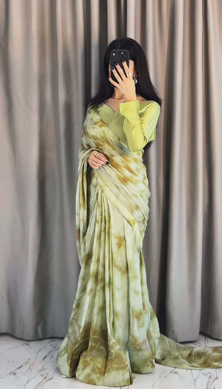Rang-e-Mehal – Handmade Tie & Dye Saree