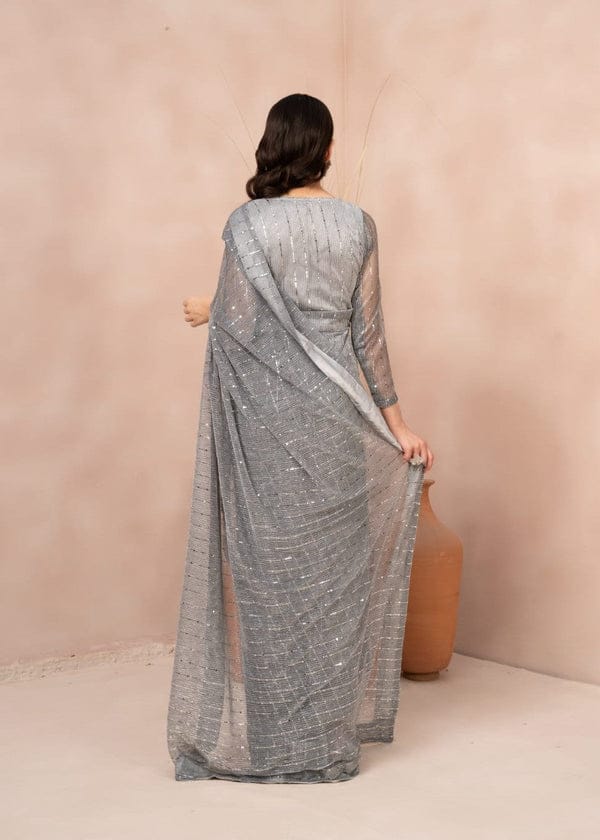 Midnight Eclipse Saree