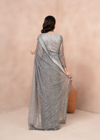 Midnight Eclipse Saree