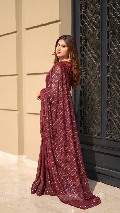 Midnight Eclipse Saree