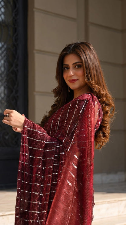 Midnight Eclipse Saree