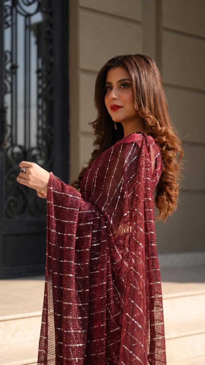 Midnight Eclipse Saree