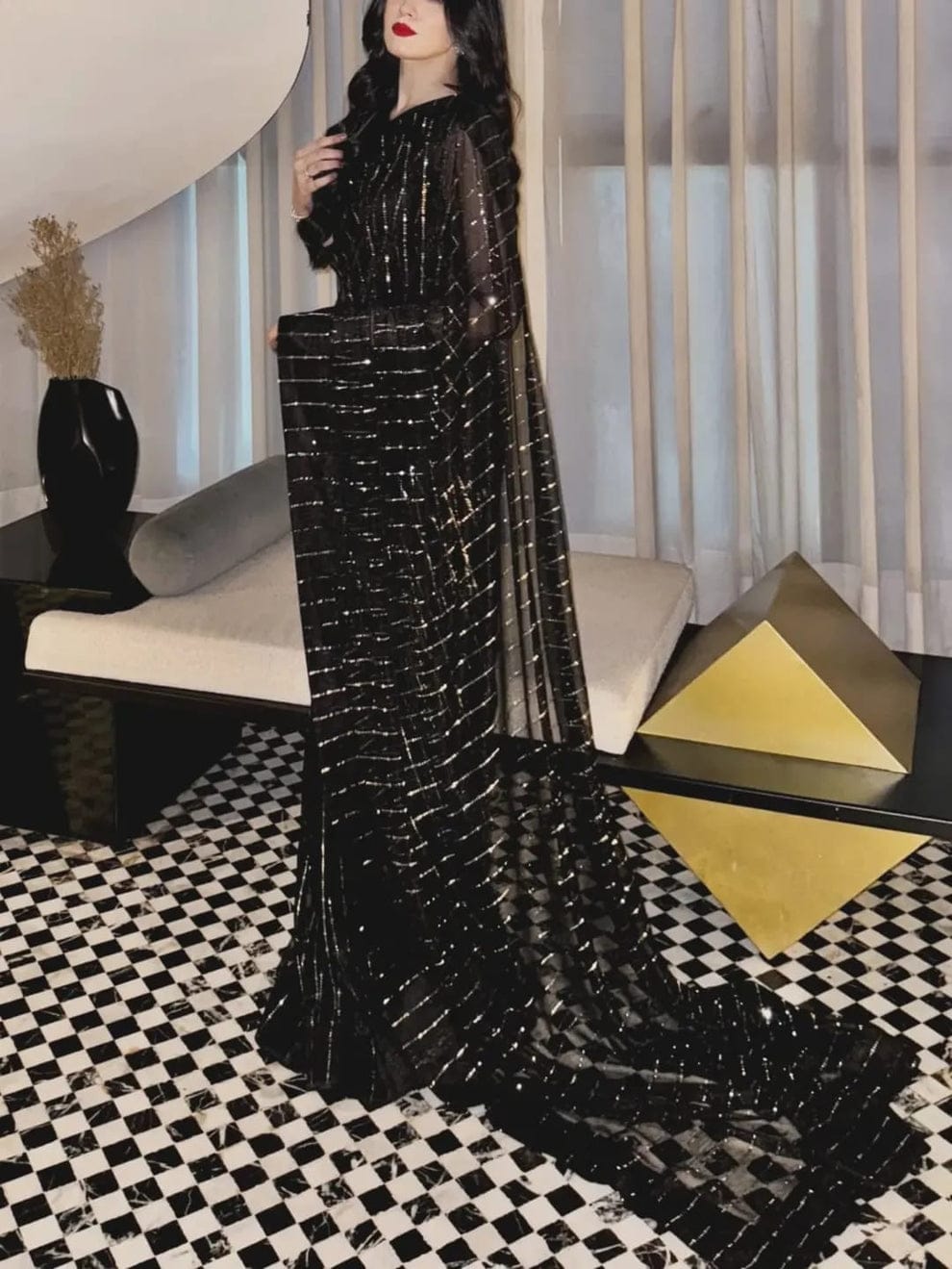 Midnight Eclipse Saree