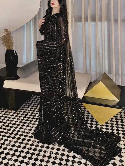 Midnight Eclipse Saree