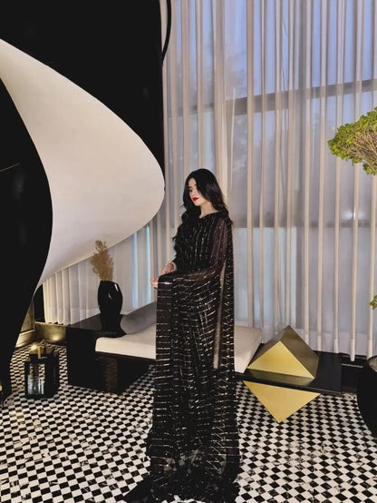 Midnight Eclipse Saree