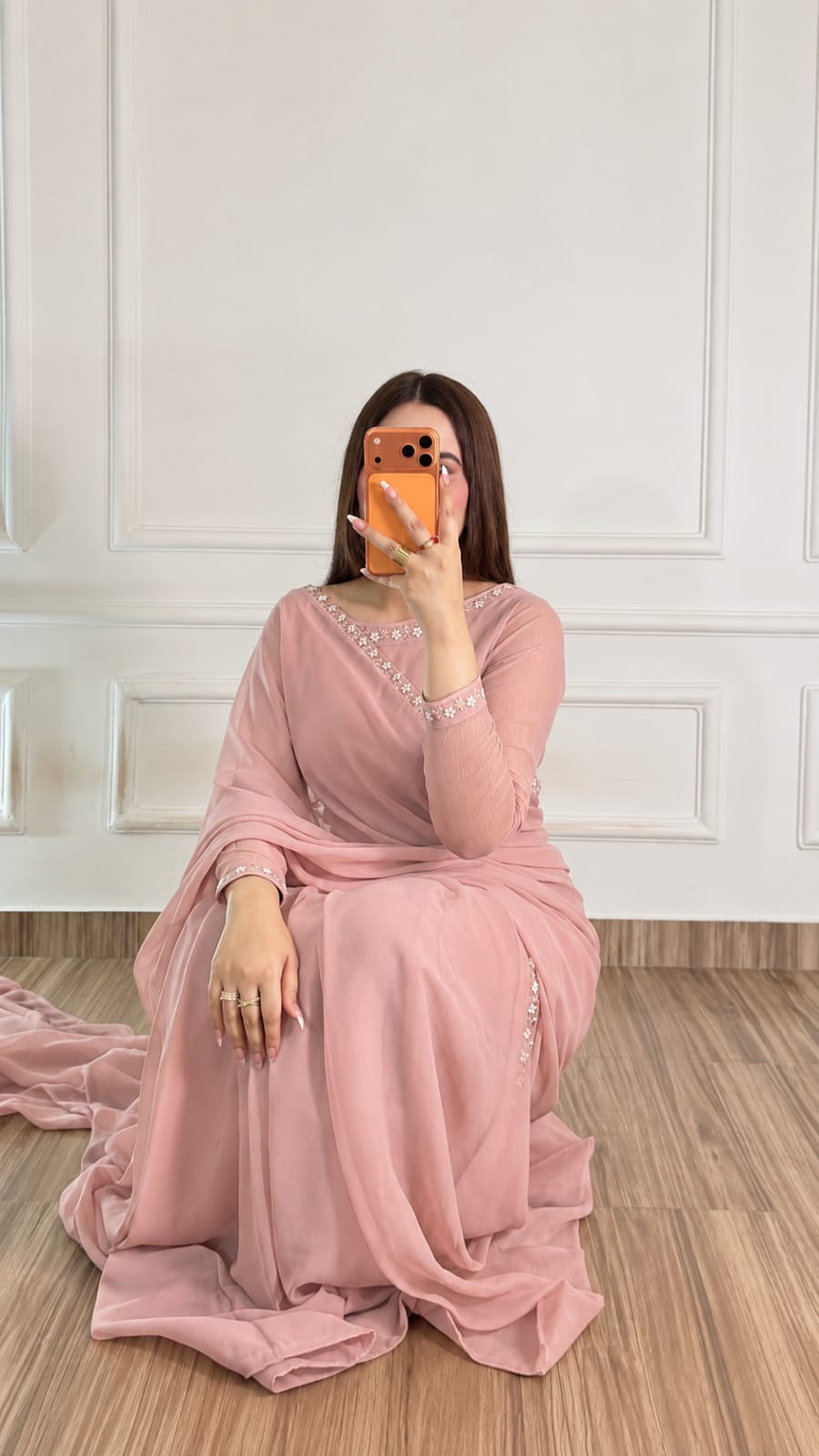 Naqsh-e-Noor Stitched Chiffon Saree